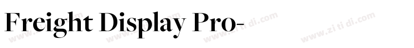 Freight Display Pro字体转换